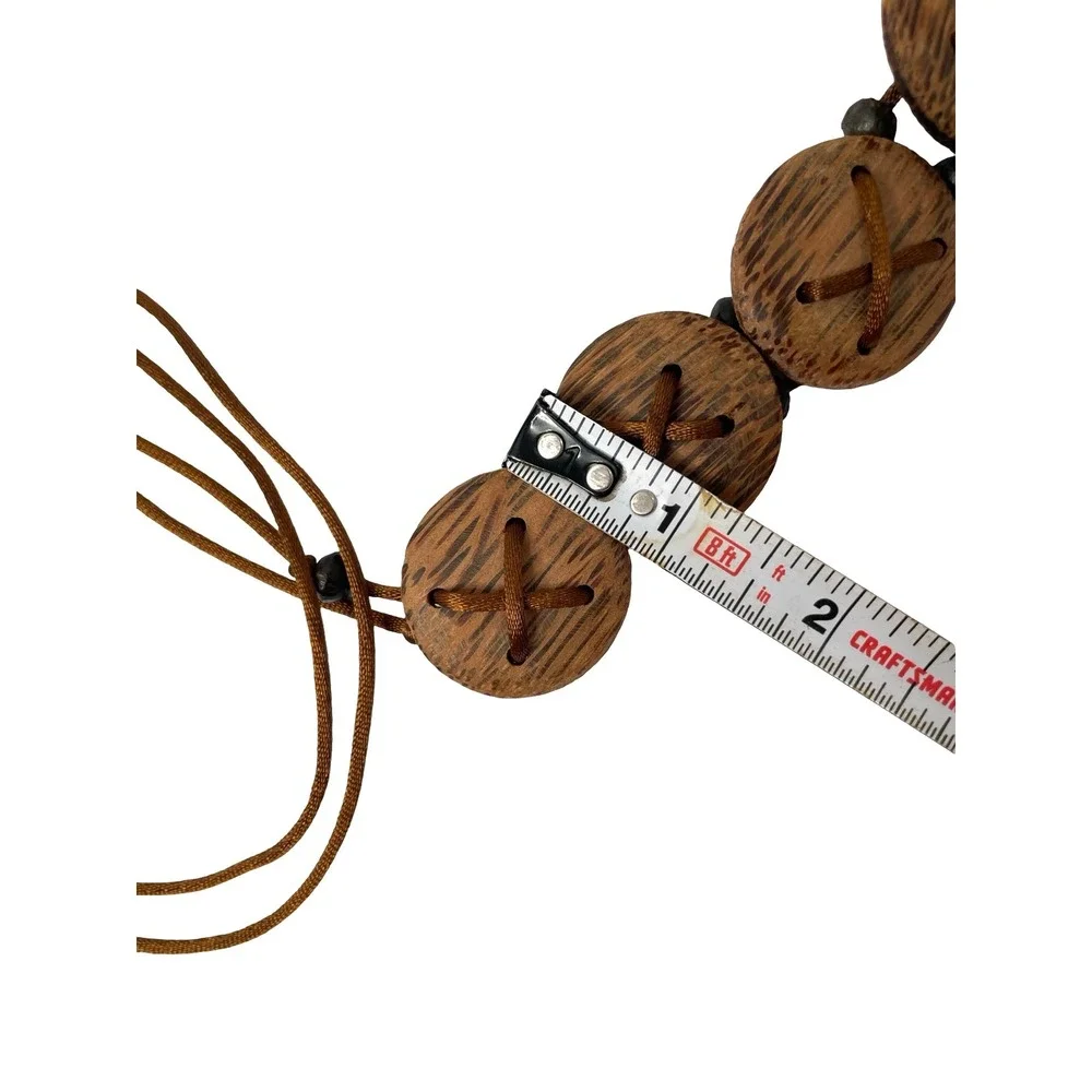 Coconut concho discs belt brown boho western artsy